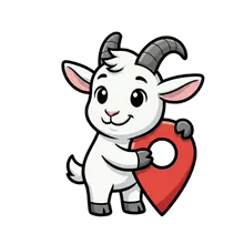 The LocalRankings goat holding a map pin