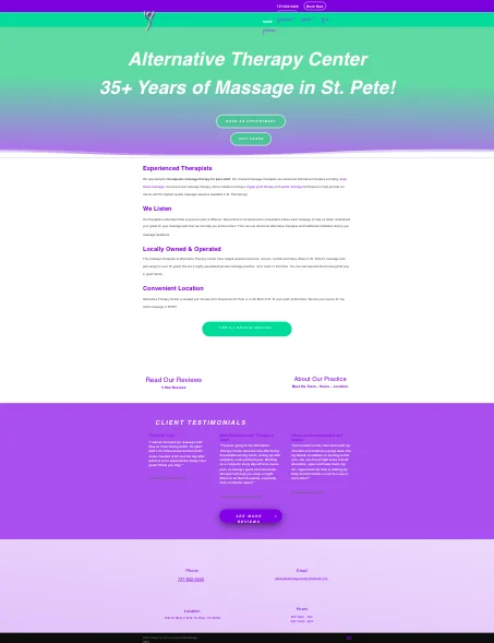 Alternative Therapy Center website preview